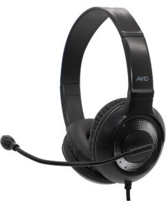 AVID AE-55 Headset with 3.5mm Jack in Black and Silver