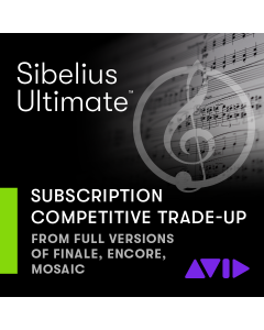 Avid Sibelius Ultimate 1-Year Subscription TRADE-UP from full versions of Finale, Encore, Mosaic or Notion (9938-30121-00)