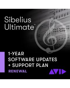 Avid Sibelius Ultimate 1-Year Software Updates + Support Plan - GET CURRENT (9938-30013-00)