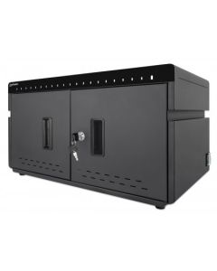 Manhattan Charging Cabinet via USB-C x20 Devices, Desktop, Power Delivery 3A/18W per port (360W total)