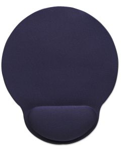 Manhattan Wrist Gel Support Pad and Mouse Mat, Blue, 241 × 203 × 40 mm, non slip base