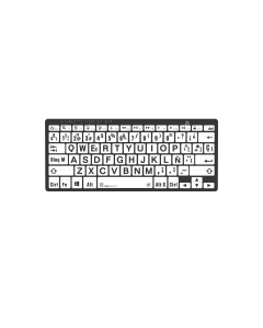 Logickeyboard Braille/LargePrint Black on White PC 
UK Keyboard