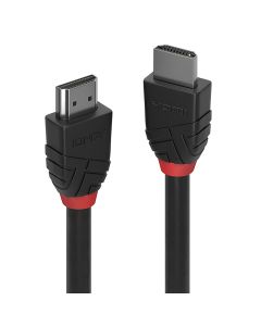 Lindy 0.5m High Speed HDMI Cable, Black Line