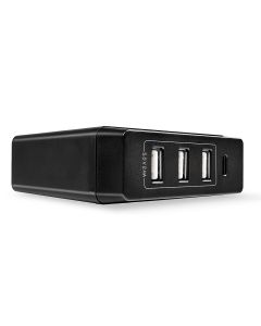 Lindy 4 Port USB Type C & A Smart Charger with Power Delivery, 72W