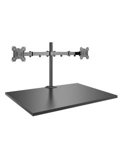 Lindy 40658 Dual Display Bracket with Pole and Desk Clamp