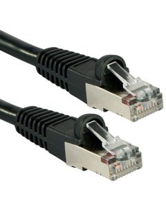 Lindy 0.3m CAT6a S/FTP LS0H Snagless Gigabit Network Cable, Black