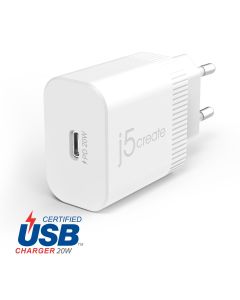 J5 Create JUP1420 20W PD USB-C® Wall Charger