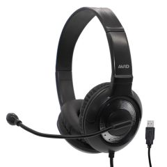 AVID AE-55 USB-A Black and Silver Headset 