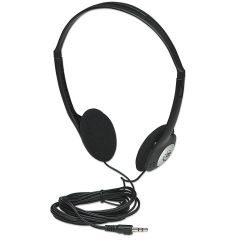 Manhattan Stereo On-Ear Headphones (3.5mm), Adjustable Split Headband, Foam Earpads, Speaker 80W max