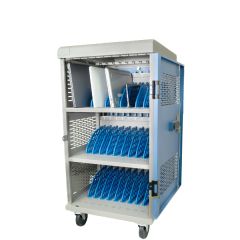 Pochar Y630B - Fully Assembled 30-Unit Charging Cart with Electronic Keypad