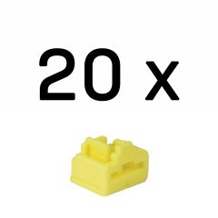 Lindy RJ45 Port Locks YELLOW 20pcs