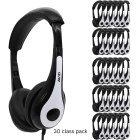AVID AE-35 White Headset 30 Unit Classpack