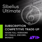 Avid Sibelius Ultimate 1-Year Subscription TRADE-UP from full versions of Finale, Encore, Mosaic or Notion (9938-30121-00)