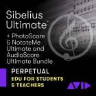 Avid Sibelius Ultimate Perpetual License NEW + PhotoScore and NotateMe Ultimate + AUDIOScore Ultimate -- Education Pricing (9938-30110-00)